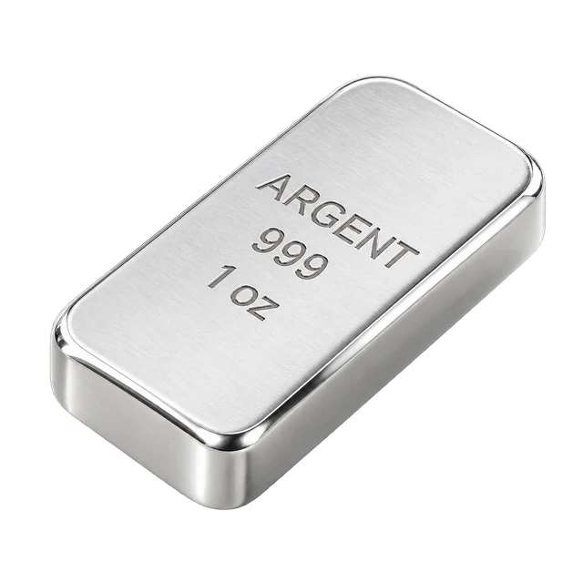 Illustration : Lingotin d’argent de 1 once troy