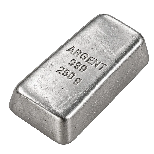Illustration : Lingot d’argent de 250 g