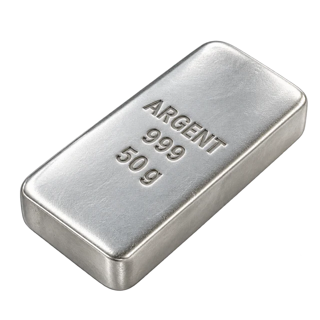 Illustration : Lingotin d’argent de 50 g